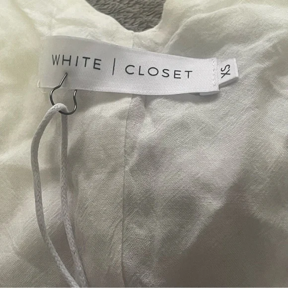 White Closet striped wrap dress size XS new with tags - Picture 5 of 10